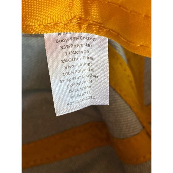 Denim Chambray Distressed Sparkle Bedazzled Rhinestone USA Hat Cap Adjustable - Picture 6 of 6